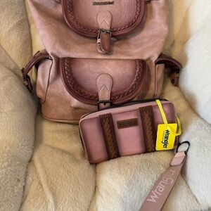 Wrangler Pink Backpack with Matte Finish